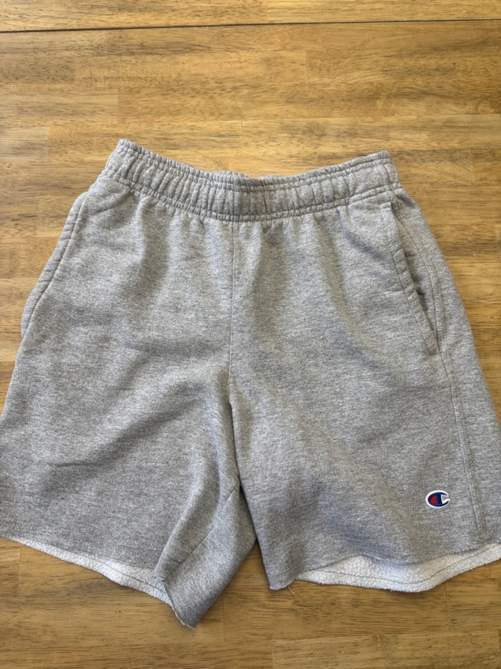 Champion Heather Gray Fleece Logo Shorts